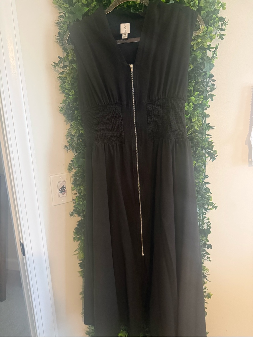 Joie Black Maxi Dress with Front Zip